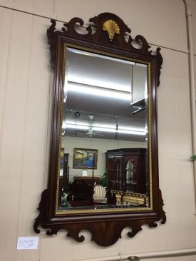 Councill Craftsman Mahogany Chippendale Style Mirror