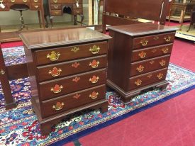 harden cherry four drawer nightstands