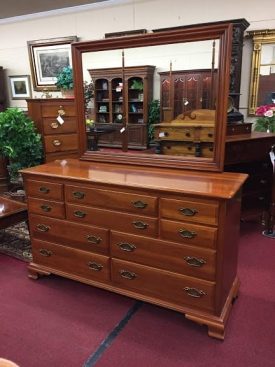 taylor jamestown cherry dresser with mirror