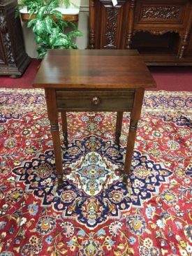 One Drawer Antique Work Table