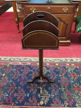 mahogany inlaid sheet music stand