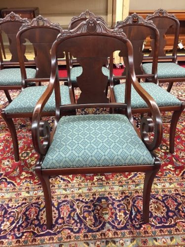 value antique victorian dining chairs