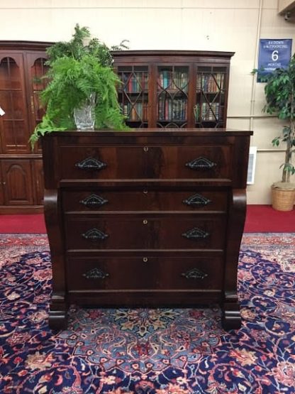 Antique Mahogany Victorian Chest - Image 3