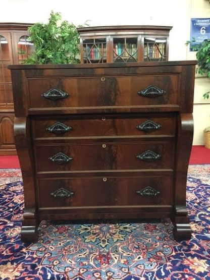 Antique Mahogany Victorian Chest - Image 2