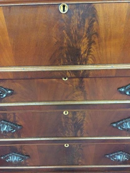 Antique Mahogany Victorian Chest - Image 7