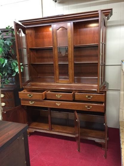 Country Hutch Cabinet, Hitchcock Furniture, Solid Cherry - Image 4