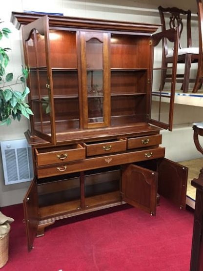 Country Hutch Cabinet, Hitchcock Furniture, Solid Cherry - Image 3