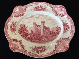 Johnson Brothers Pink Transferware - Large Serving Platter