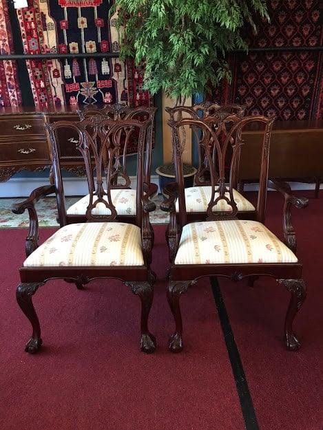 Set of Four Chippendale Chairs