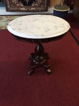 Reproduction Victorian Style Marble Top Table