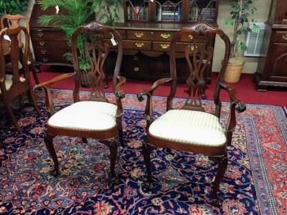 Councill Craftsmen Mahogany Arm Chairs - Image 3