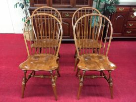 E.r. Buck Maple Windsor Dining Chairs