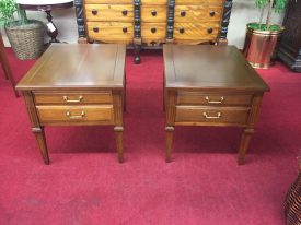 Vintage Hammary Cherry End Tables