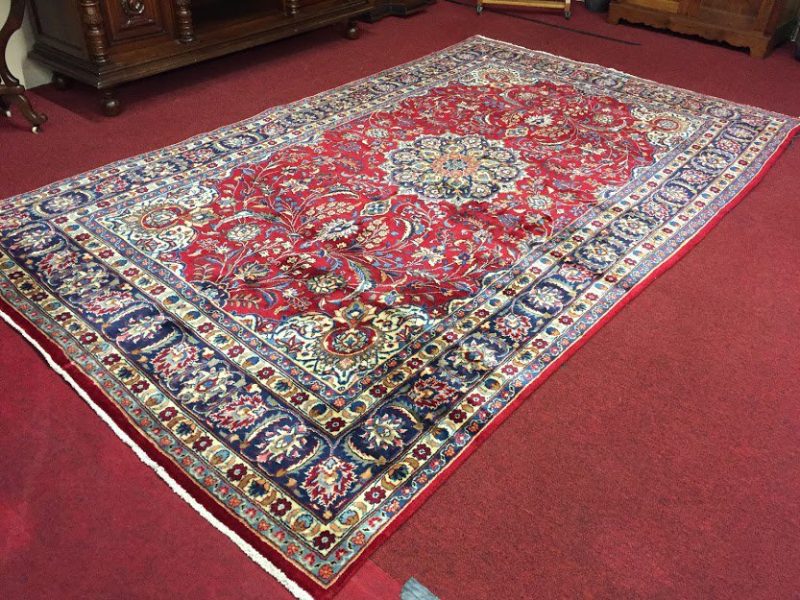 Mashad Persian Hand Knotted Room Size Rug