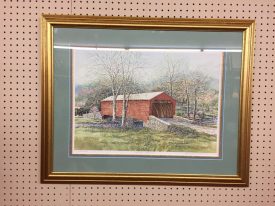 Barry Richardson "spring Crossing" Print - Signed and Framed