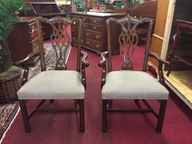 Chippendale Style Arm Chairs