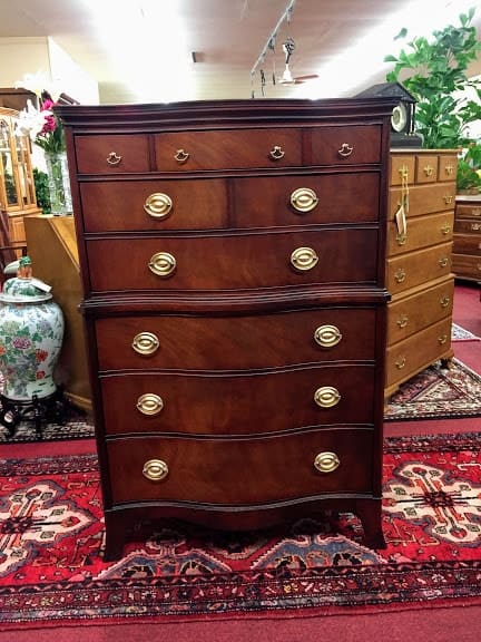 Drexel Mahogany Serpentine Chest On Chest Bohemian S