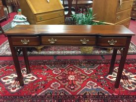 Kittinger Mahogany Three Drawer Sofa Table