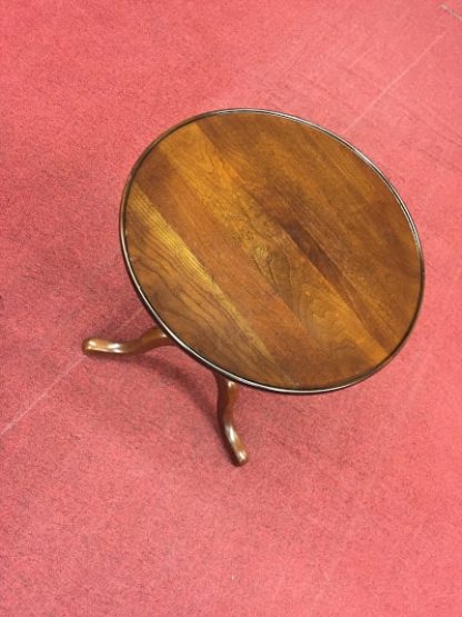 Pair of Small Cherry Pedestal Tables - Image 3