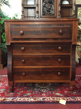 Mahogany and Cherry Antique Empire Chest