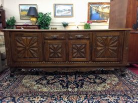 Large Vintage German Sideboard Buffet