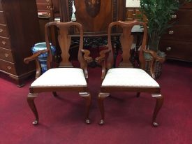 Henkel Harris Queen Anne Arm Chairs