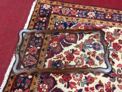 Jacobean Coffee Table with Glass Tray - Image 4
