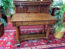 Antique Library Table by Brandt Furniture