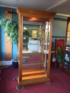 Oak Curio Cabinet