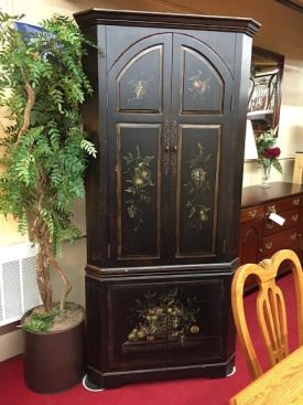 Pulaski Painted Corner Cabinet