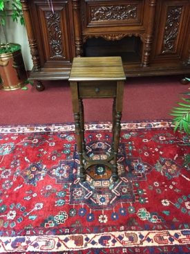 Antique Walnut Tall Stand