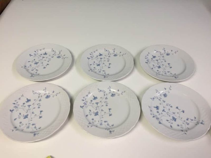 Bavarian Blue and White Breakfast Plate Set