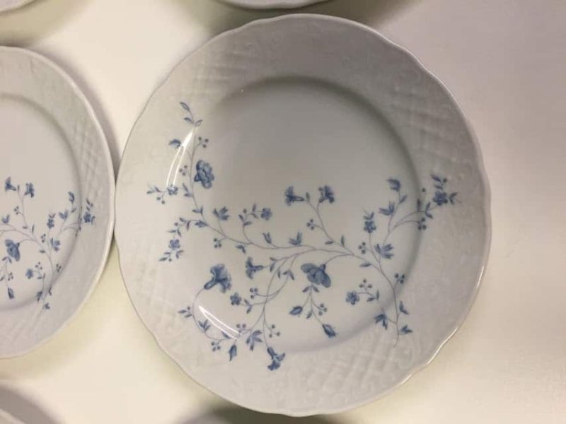 Bavarian Blue and White Breakfast Plate Set