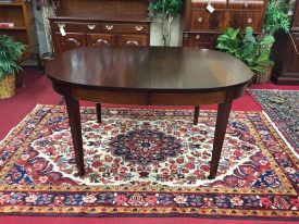 Biggs Mahogany Dining Table with Two Leaves