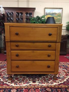 Antique Cherry Empire Chest with Mahogany Knobs