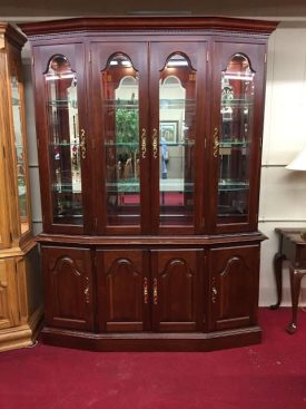 Colonial Furniture Lighted China Cabinet