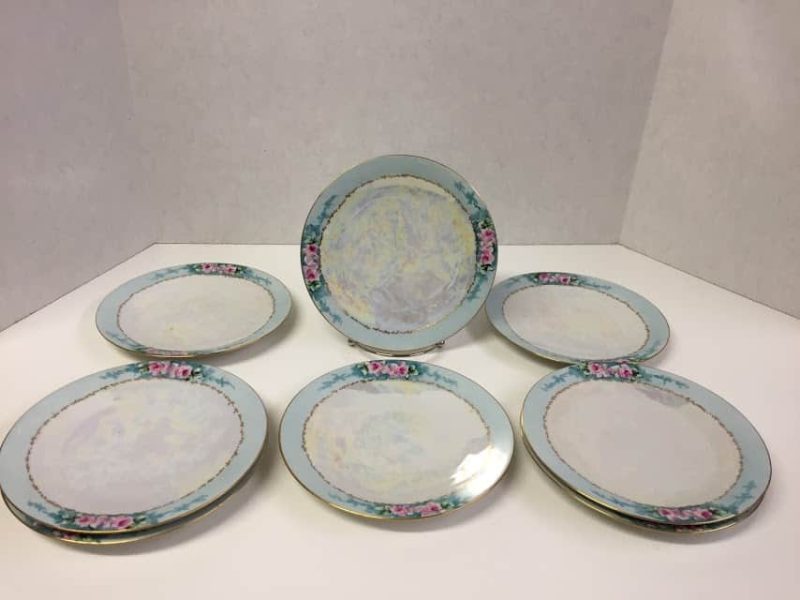 Bavarian Lusterware Plate Set