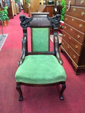 Antique Victorian Chair with Carvings