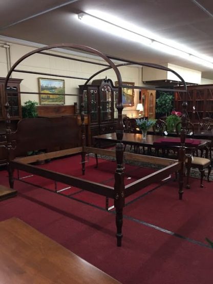 Cherry Queen Size Canopy Bed - Image 6