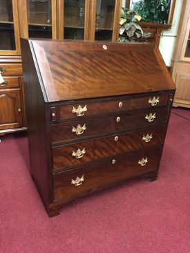 Antique Mahogany Chippendale Secretary Desk