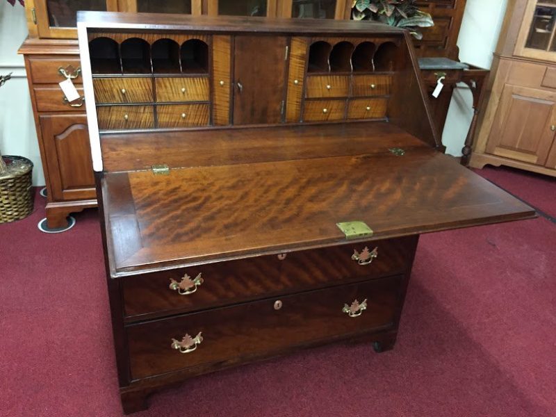 Antique Mahogany Chippendale Secretary Desk