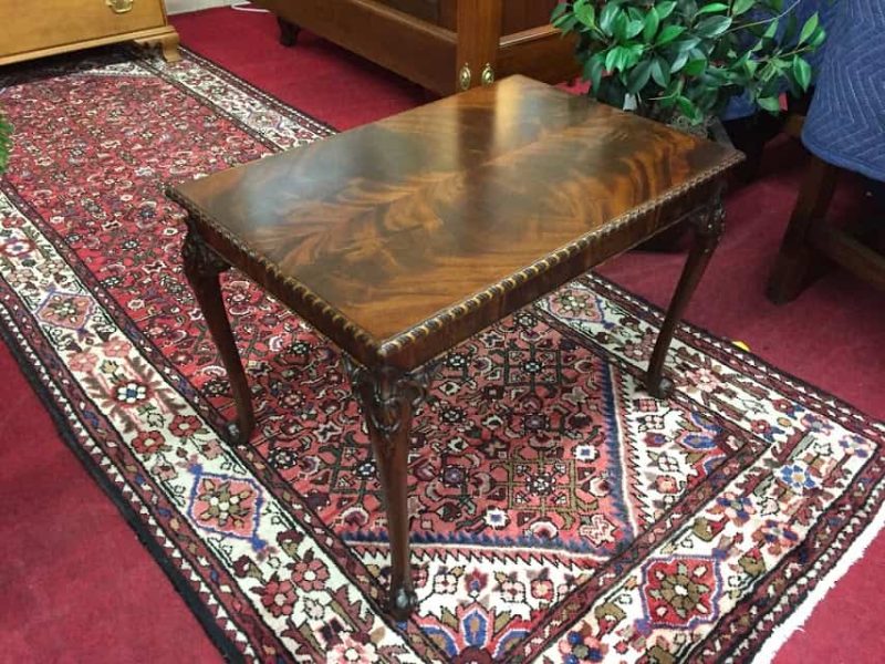 Mahogany Ball and Claw Foot Coffee Table