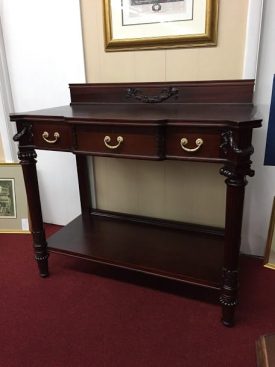 Antique Mahogany Neoclassical Style Hall Table