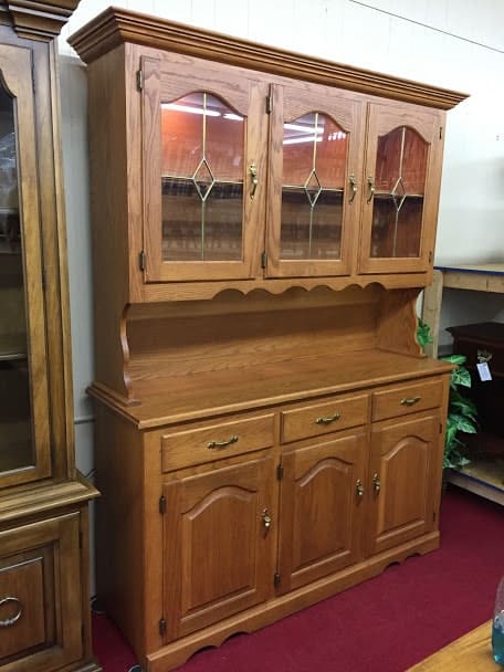 Amish Made Oak China Cabinet Bohemian S