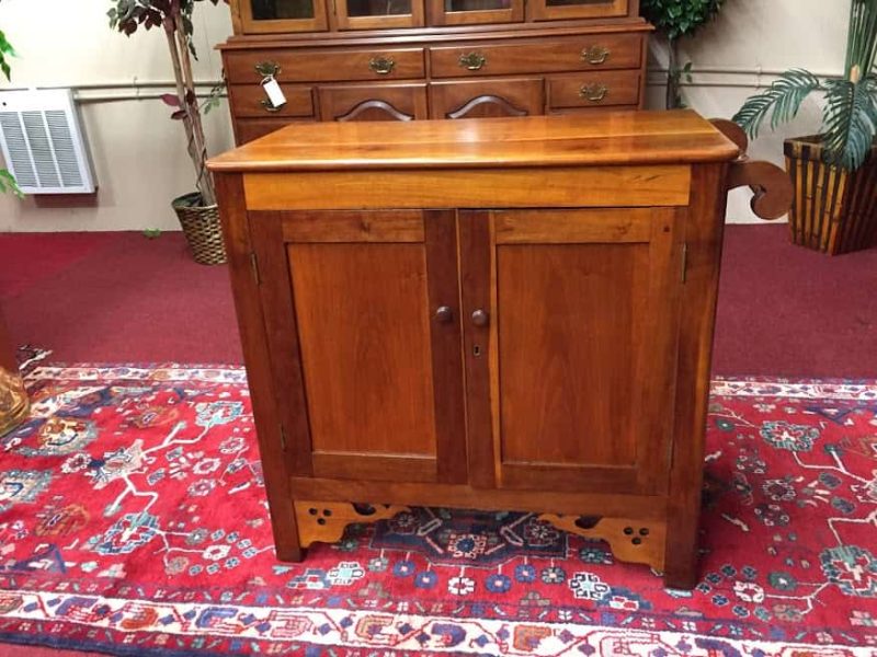 Antique Cherry Washstand Cabinet