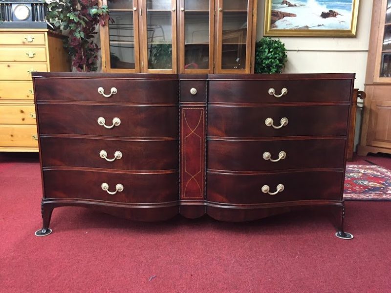 Vintage Mahogany Serpentine Dresser