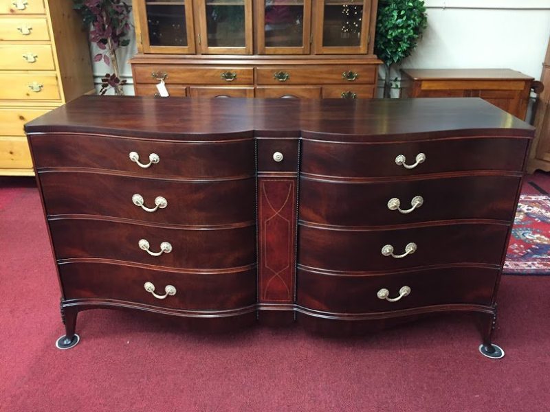 Vintage Mahogany Serpentine Dresser