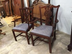 Chippendale Style Arm Chairs  Each