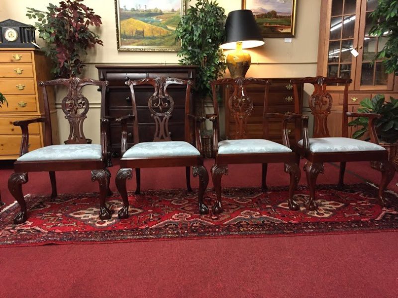 Baker Mahogany Chippendale Chairs (Set of Four)