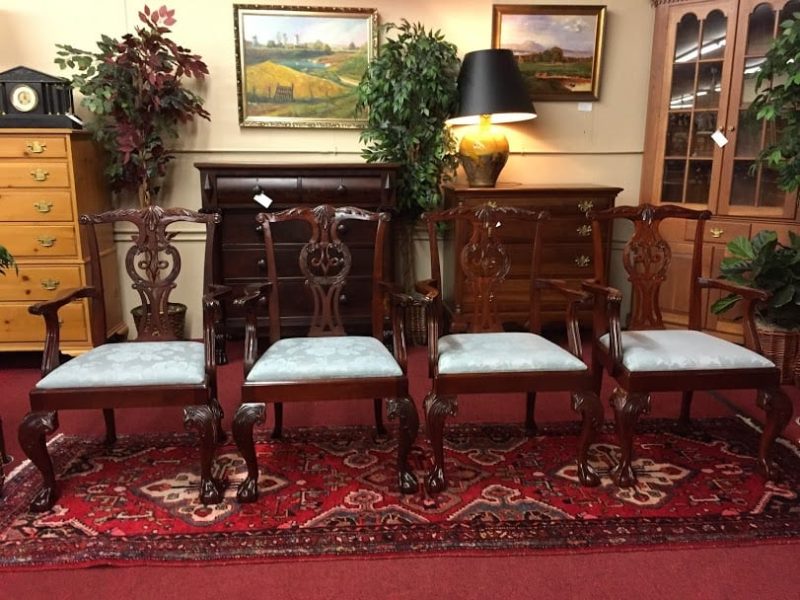 Baker Mahogany Chippendale Chairs (set of Four)